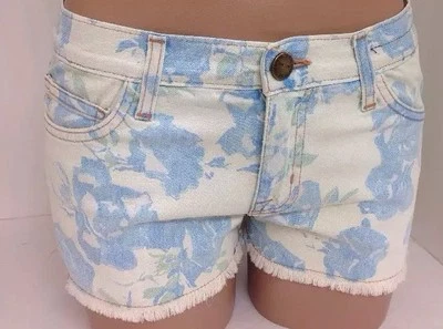 Cutrent Elliott шорты бойфренд короткие синий розовый джинсовой ткани размер 23 - Изображение 1 из 4