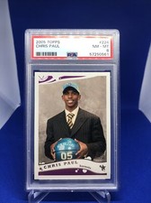 2005-06 Topps #224 Chris Paul Rookie Card RC PSA 8 NM-MT