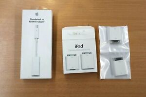 APPLE iPad Camera Kit & Thunderbolt to Firewire Adapter - Not Tested (Sealed)