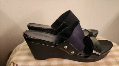 Sandalias Lauren Ralph Lauren para mujer 9 M Rhianna negras sin cordones plataforma #19 Foto 1 de 4