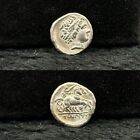 Authentische massive Silbermünze Griechenland Griechisch Mazedonien König Philipp II.