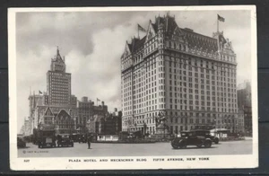 1929 UNITED STATES NEW YORK PLAZA HOTEL AND HECKSCHER BLDG FIFTH AVENUE - Picture 1 of 2