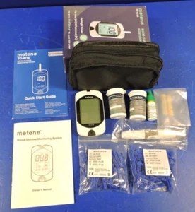 NEW Metene TD-4116 Blood Glucose Monitor/ 100 Strips 100 Lancets / Complete 2026 - Picture 1 of 15