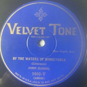 10" 78 RPM-John Hassel-Blue Danube Waltz/By the Waters of Minnetonka/1602-V - Imagen 1 de 4