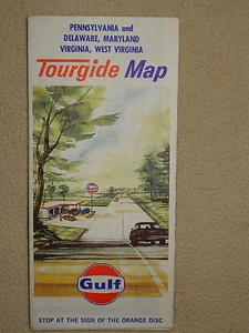 Golf Pennsylavinia, Delaware, Maryland, Virginia, West Virginia Karte 1964 - Bild 1 von 4