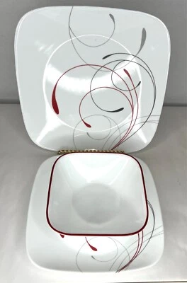 Corelle Splendor Vitrelle Square 3 件套餐具套装 四位设置 — 第 1/4 张图片