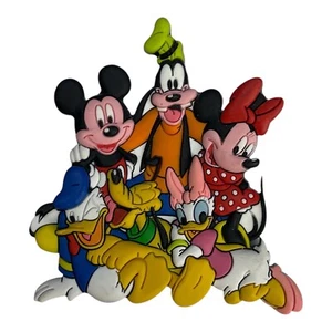 DISNEY Mickey Minnie Goofy Donald Daisy Duck Fridge Magnet Souvenir 3" x 2.5" - Picture 1 of 4