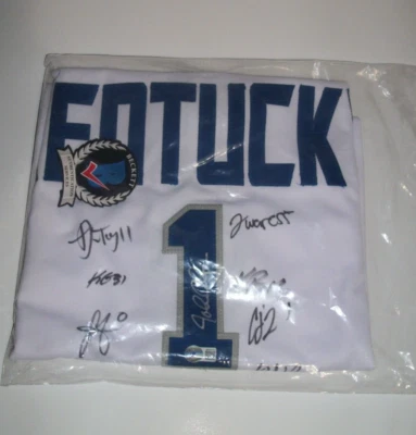 Camiseta Leaf Custom 2022 autografiada Kentucky Wildcats Calipari Auto Beckett certificado de autenticidad Foto 1 de 3