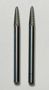 2 NEUE DREMEL 9910 WOLFHARTMETALLSCHNEIDER KONISCHES ENDE 1/8 ZOLL SCHAFT HOHE GESCHWINDIGKEIT - Bild 1 von 4