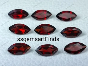 Granate natural mozambiqueño forma marquesa piedra preciosa suelta para joyería - Imagen 1 de 6