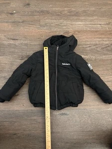 Timberland Youth Puffer Parka Jacket Boys S/p/ch 4 Fleece Lined Full Zip Hooded - Picture 1 of 6