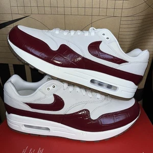 NEU Nike Air Max 1 LX Sail Red Gum NBY FJ3169-100 Herren Größe 10/Damen 11,5 - Bild 1 von 7