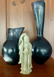 Antigua estatua de jade de nitrito blanco de finales de 1700’s principios de 1800’s dinastía Qing - Imagen 1 de 18