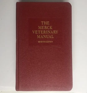 The Merck Veterinary Manual 1991 Seventh Edition Thumb Index - Picture 1 of 5