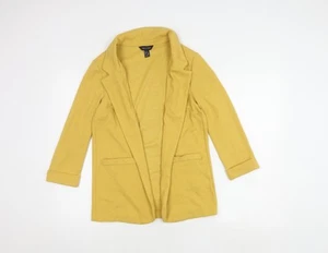 New Look Women's Yellow Blazer, Size 8, Regular Knit - Picture 1 of 12