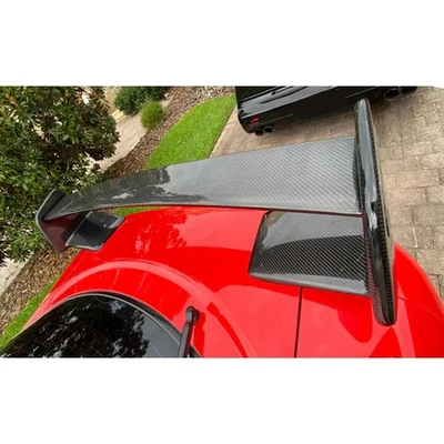 Real Carbon Fiber Rear Trunk Spoiler Combat Wing for Mitsubishi 3000GT 1991-1999 - Image 1 of 4