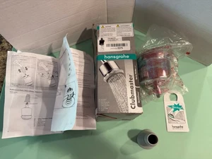 Hansgrohe 28496001 Chrome Clubmaster Multi Function 2.5 Gpm Shower Head Chrome - Picture 1 of 14