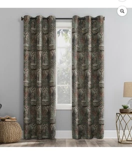 Mainstays Ösen Top Verdunkelungsvorhang Panel 2 Panel, braun Moxie 40" B x 84" L - Bild 1 von 4