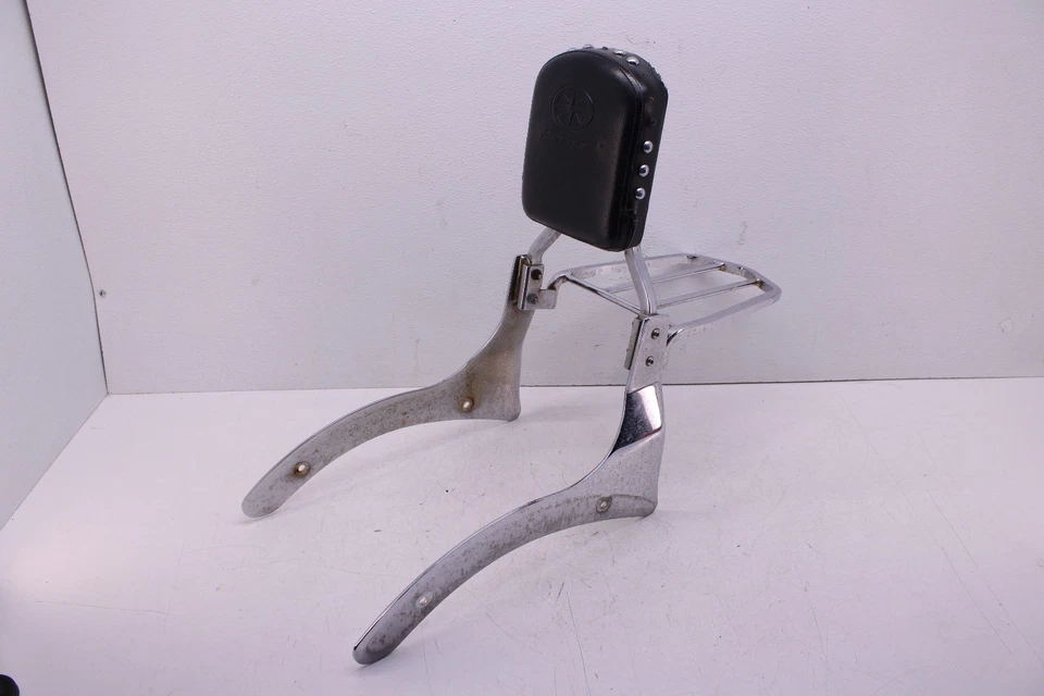 06-09 YAMAHA V STAR 1100 XVS1100AW CLÁSICO RESPALDO BARRA SISSY CON RACK Foto 1 de 4