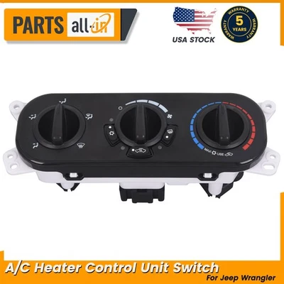 For Jeep Wrangler 3.8L V6 2007 - 2010 A/C Heater Control Unit Switch 55111840AC - Image 1 of 4