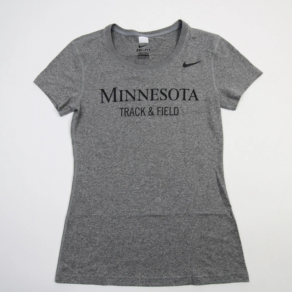 Minnesota Golden Gophers Nike Dri-Fit Short Sleeve Shirt Women's Gray Used - Image 1 of 1