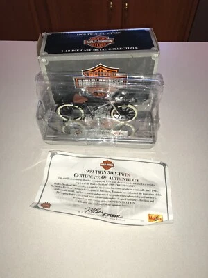 Vintage 2002 Maisto Harley Davidson 1909 Twin 5D V-Twin Foto 1 de 4