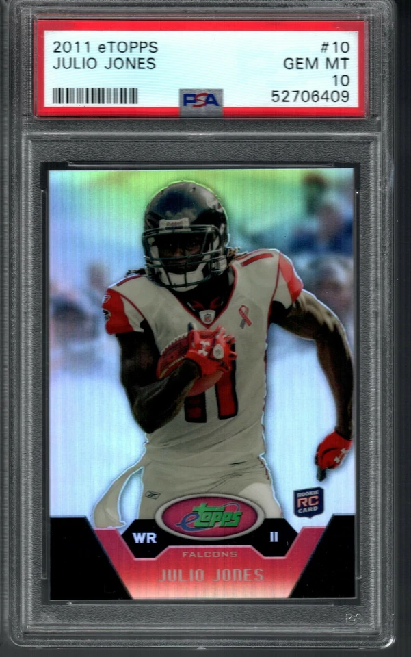 JULIO JONES ROOKIE 2011 eTopps #10 Graded PSA 10 GEM MINT Atlanta Falcons Titans - Image 1 of 1