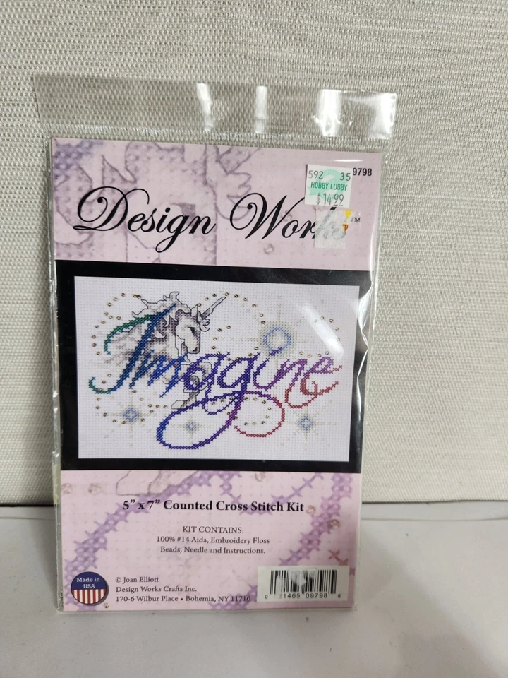 Design Works Counted Cross Stitch Kit # 9798 Imagine