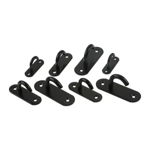 Heavy Duty Ceiling Hooks Oval Open Pad Eye Plate Hanger Wall Mount Plant Swing - Picture 1 of 12