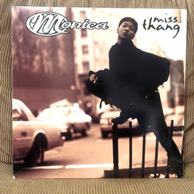 Monica / Miss Thang 1995 US Original 1LP Vinyl Rowdy Record Dallas Austin - Image 1 of 4
