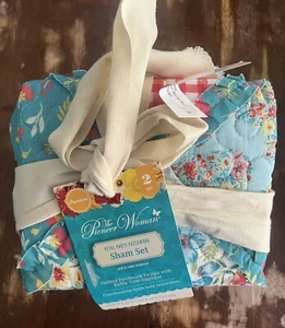 Pioneer Woman ~ PETAL PARTY PATCHWORK ~ Standard Pillow Sham Set ~ 20 x 28 - Picture 1 of 5