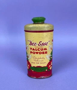 Vintage Made In England DEE-ESSE Talkumpuder Dose mit Inhalt - Bild 1 von 6