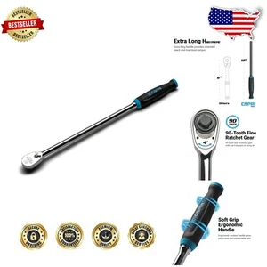Durable 1/4" Drive 90-Tooth Ratchet - Extra Long with Anti-Dust Features - Picture 1 of 9