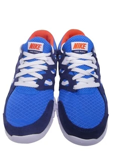 Nike Women's Free Run Running Shoe Light Photo Blue Orange 537732-403 Size 8 - Picture 1 of 8