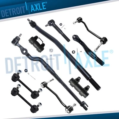 Kit de suspensión de barra estabilizadora delantera trasera de 10 piezas para Ford Excursion 2000-2003 4x4 Foto 1 de 4