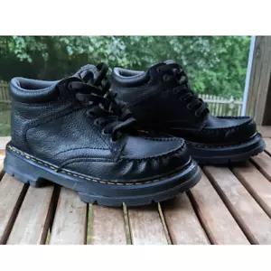 Dr Martens Garvey Black Leather Casual Lace Up Ankle Chukka Boots Men's US 9M - Picture 1 of 12