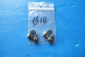 2 Colliers de serrage à vis et écrou Diamètre: 10mm - Picture 1 of 1