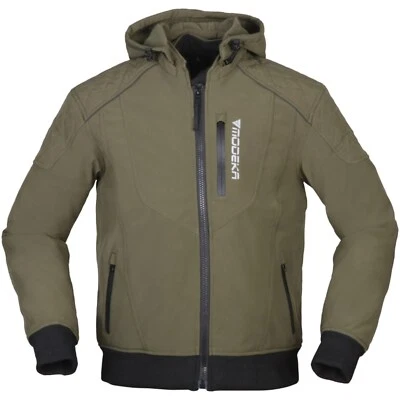 Herren Motorrad Hoodie Jacke 3XL - Modeka Clarke - wasserdicht Touring olive - Bild 1 von 4
