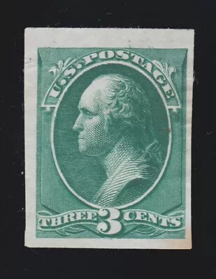 US 207P3 3c Washington prueba en papel India en estado bastante bueno SCV $40 Foto 1 de 2