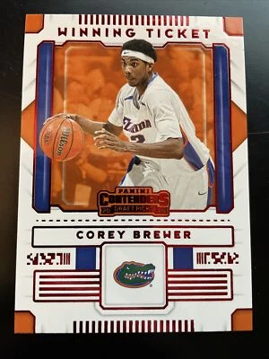 2020-21 Panini Contenders Corey Brewer Winning Ticket Red Parallel MINT - Image 1 of 2