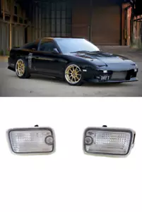 Front Position Turn Signal Lights Clear For S13 NISSAN Silvia~180SX~240X~Type-X - Picture 1 of 5