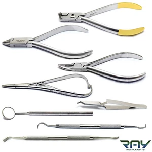Dental Orthodontics Kit Wire Forming Pliers Needle Holder Distal Ligature Cutter - Picture 1 of 9