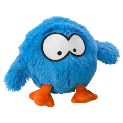 Coockoo Hundespielzeug Ball blau 28x19cm springend mit Kichern, Plüsch