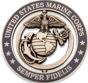 Marine Corps EGA Spinner Challenge Coin - Picture 1 of 7