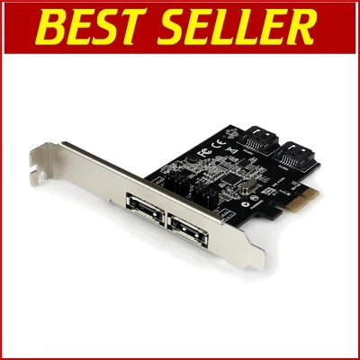High-Speed 2-Port SATA and eSATA PCIe Controller - Ideal for Upgrading Storage - Image 1 of 4
