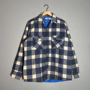 Vintage 90s FieldMaster Sears Insulated Flannel Button Shirt XL 24 x 28.5 - Picture 1 of 5