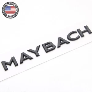 1Pcs Original Gloss Black MAYBACH Letter Logo Badge Decao For Mercedes-Benz - Picture 1 of 4
