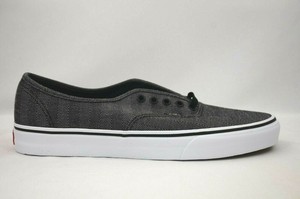 vans authentic herringbone on feet