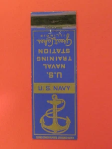 U.S. Naval Training Station Matchbook Cover - Great Lakes, Illinois (L2) - Picture 1 of 5
