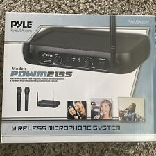 Pyle Channel Microphone System-VHF Fixed Dual Frequency Wireless Set with 2...